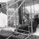 Selfridge and Orville Wright (wearing cap) before the fateful flight